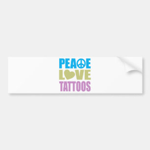 Autocollant De Voiture Tatouages d'amour de paix