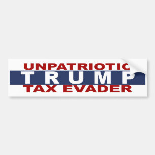 Autocollant De Voiture Taxes anti-Trump anti-patriotique