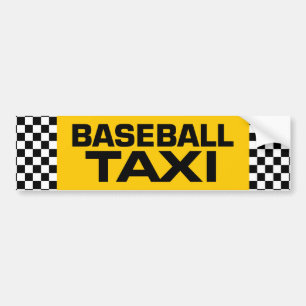 Autocollant De Voiture Taxi de baseball