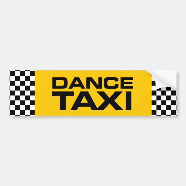Autocollant De Voiture Taxi de danse (Devant)