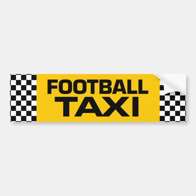 Autocollant De Voiture Taxi de football (Devant)