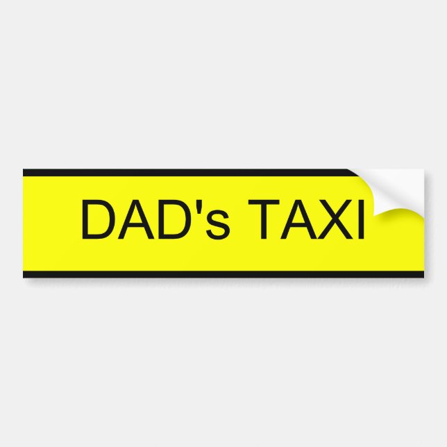 Autocollant De Voiture taxi de papa (Devant)