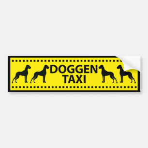 Autocollant De Voiture Taxi Doggen