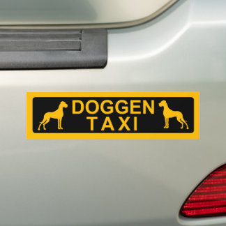 Autocollant De Voiture Taxi pour dogues