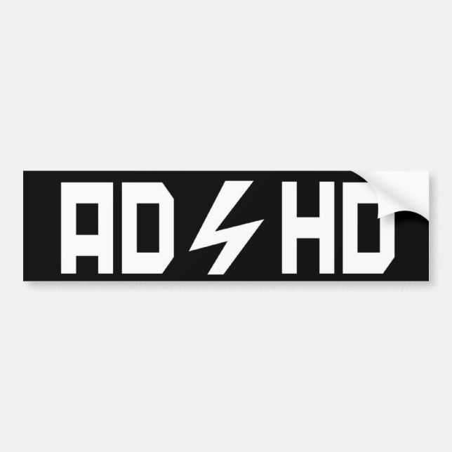 AUTOCOLLANT DE VOITURE TDAH (Devant)