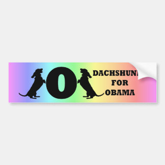 Autocollant De Voiture teckels pour Obama