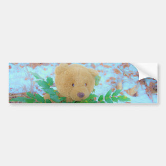 Autocollant De Voiture Teddy Bear dans le ciel Holly, bleu