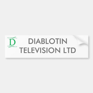 AUTOCOLLANT DE VOITURE TÉLÉVISION LTD DE DIABLOTIN