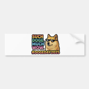 Autocollant De Voiture Telle Doge Beaucoup Wow Bumper Sticker-Funny Doge 