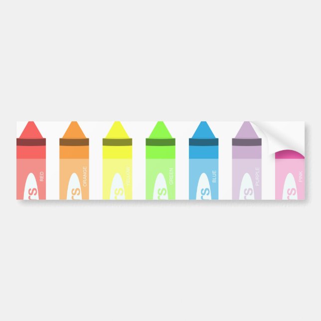 Autocollant De Voiture Temps de coloriage ! (Devant)