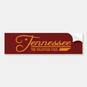 Autocollant De Voiture Tennessee (État du mien)