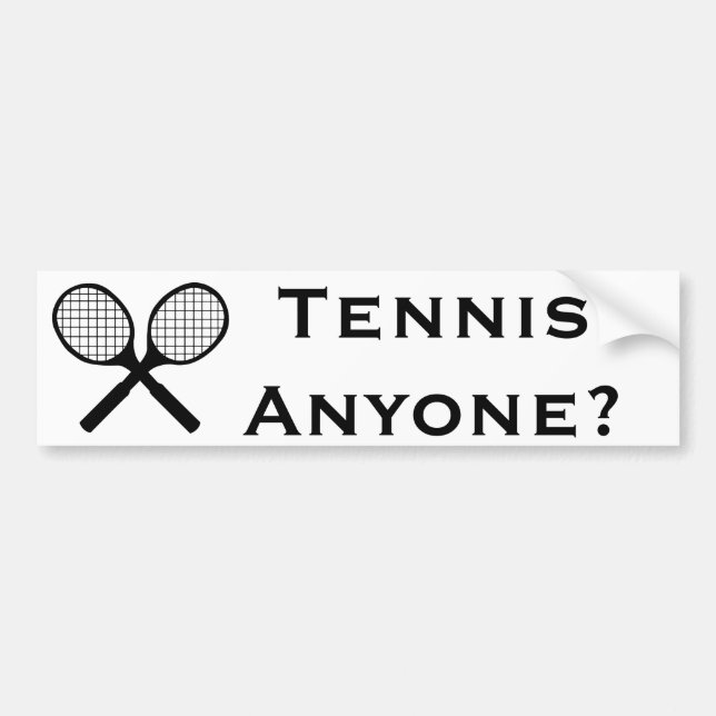 Autocollant De Voiture Tennis (Devant)