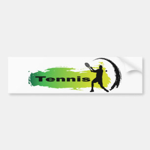 Autocollant De Voiture Tennis unique (mâle)