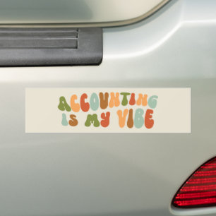 Autocollant De Voiture Tenue de comptabilité des années 1970 Groovy est m