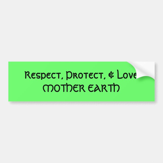 Autocollant De Voiture Terre - adhésif pour pare-chocs (Devant)
