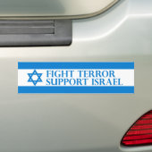 Autocollant De Voiture Terreur de combat, appui Israël (On Car)