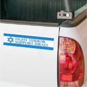 Autocollant De Voiture Terreur de combat, appui Israël (On Truck)