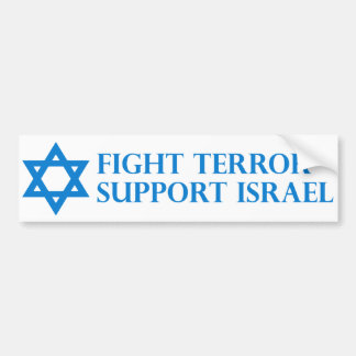 Autocollant De Voiture Terreur de combat, appui Israël