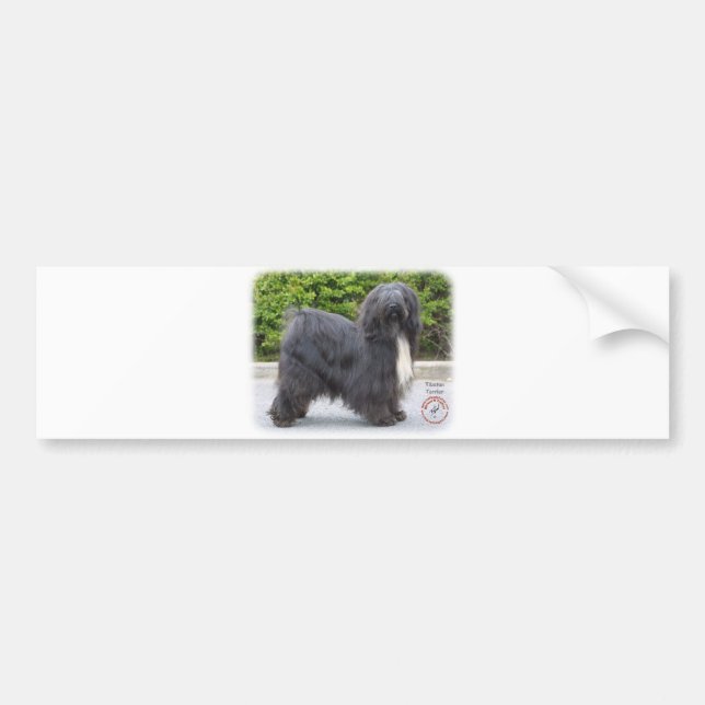 Autocollant De Voiture Terrier tibétain (Devant)