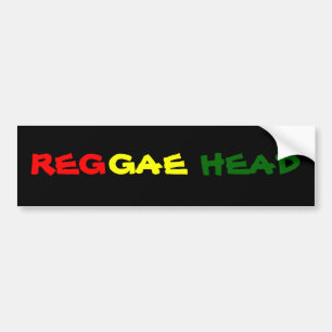 AUTOCOLLANT DE VOITURE TÊTE DE REGGAE