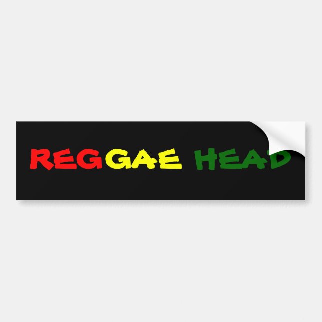 AUTOCOLLANT DE VOITURE TÊTE DE REGGAE (Devant)