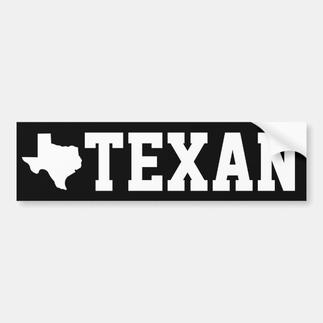 AUTOCOLLANT DE VOITURE TEXAN (Devant)