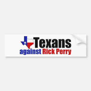 Autocollant De Voiture Texans contre Rick Perry