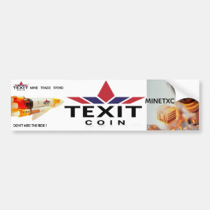 Autocollant De Voiture TeXit Coin Mine TXC et ne manquez pas le tour