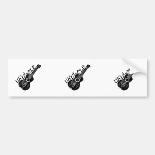 Autocollant De Voiture Texte Et Image Ukulele