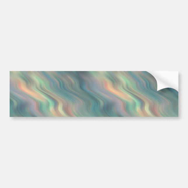 Autocollant De Voiture Texture bleue Iris Wavy (Devant)