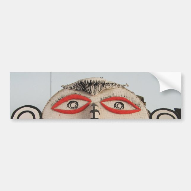 Autocollant De Voiture Thailande Fantôme, Festival Phi Ta Khon Mask, Loei (Devant)