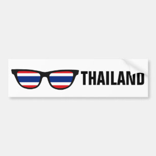 Autocollant De Voiture Thailande Shades texte personnalisé et pare-chocs