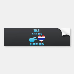 Autocollant De Voiture Thais sont mon Homies
