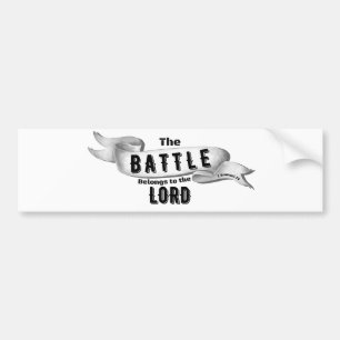 Autocollant De Voiture The Battle Belongs To The Lord