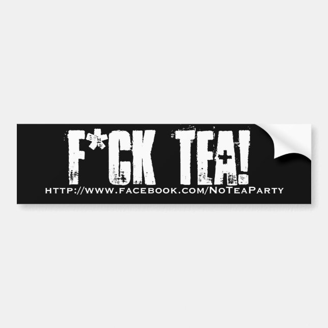 AUTOCOLLANT DE VOITURE THÉ DE F*CK (Devant)