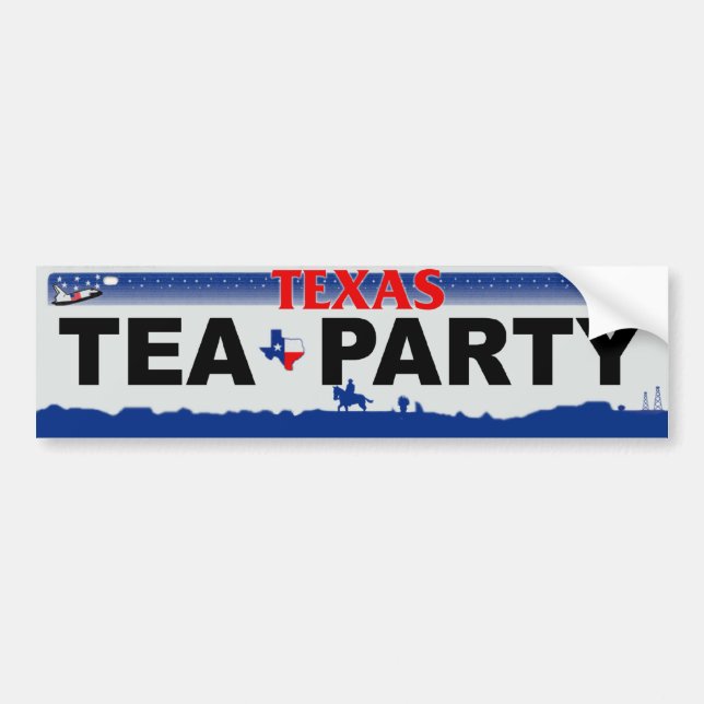 Autocollant De Voiture Thé du Texas (Devant)