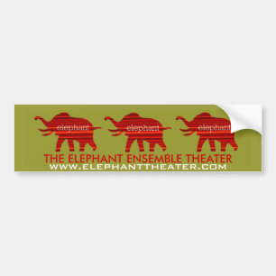 AUTOCOLLANT DE VOITURE THÉÂTRE D'ÉLÉPHANT