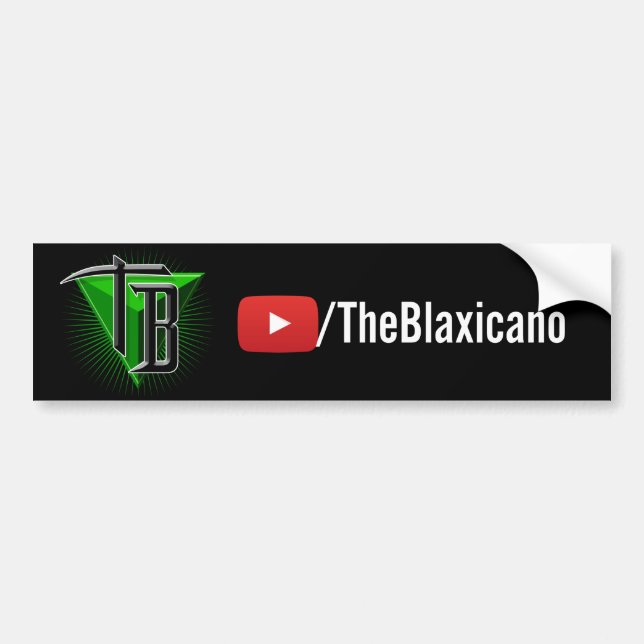 Autocollant De Voiture TheBlaxicano URL/Logo - Adhésif pour pare-chocs (Devant)