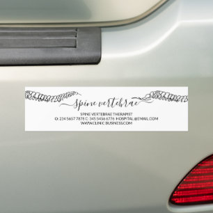 Autocollant De Voiture Thérapeute de la colonne vertébrale en chiropratiq