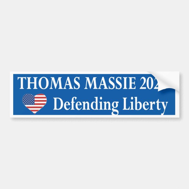 Autocollant De Voiture Thomas Massie 2028  (Devant)