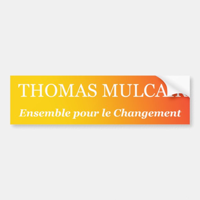 Autocollant De Voiture Thomas Mulcair (Devant)