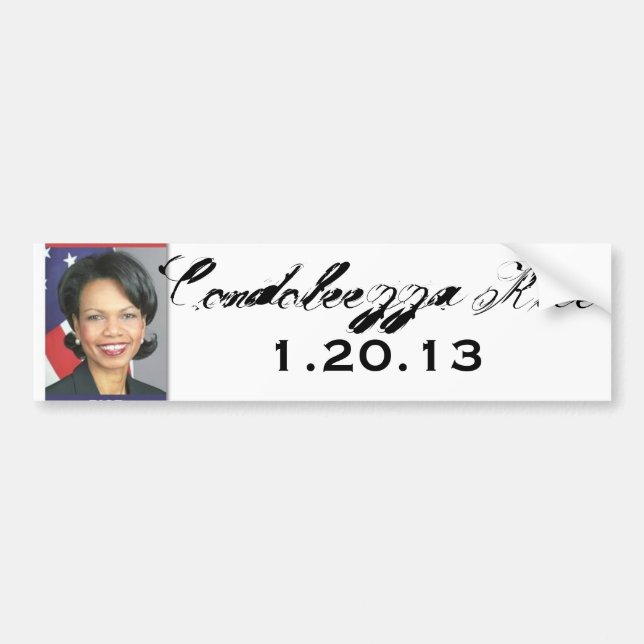 Autocollant De Voiture thumbnail.aspx, Condoleezza Rice, 1.20.13 (Devant)