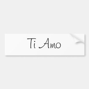 Autocollant De Voiture Ti Amo/I Love You