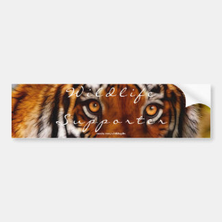 Autocollant De Voiture TIGER EYES Wildlife Supporter Bumper sticker