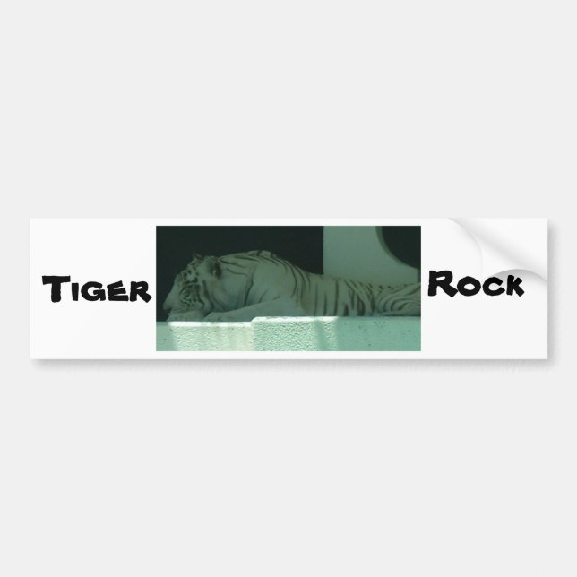Autocollant De Voiture Tigre d'Albino (Devant)
