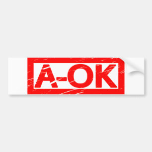 Autocollant De Voiture Timbre A-OK