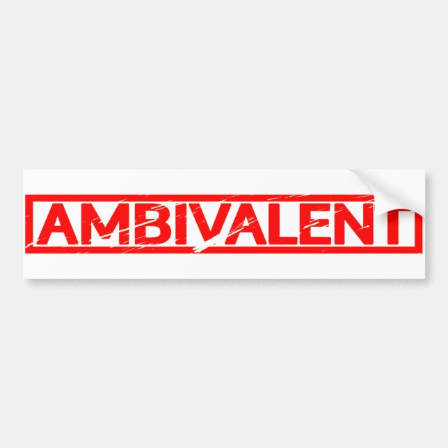 Autocollant De Voiture Timbre ambivalent (Devant)