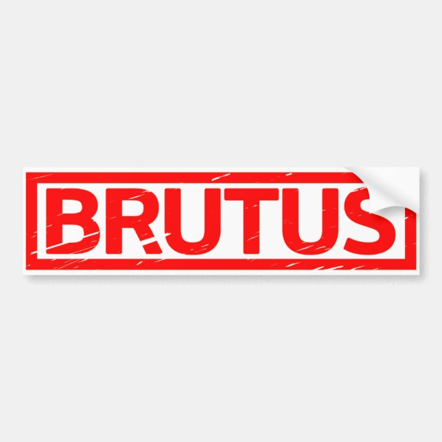 Autocollant De Voiture Timbre Brutus (Devant)