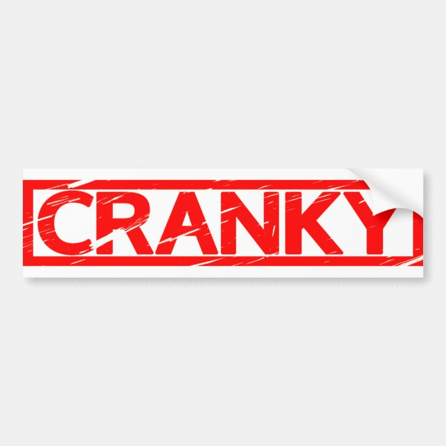 Autocollant De Voiture Timbre Cranky (Devant)