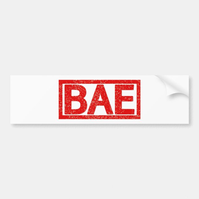 Autocollant De Voiture Timbre de Bae (Devant)
